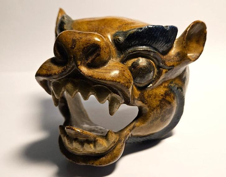 Dierenmaskertje, Antiek en Kunst, Kunst | Beelden en Houtsnijwerken, Ophalen of Verzenden