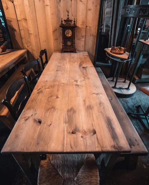 Kloostertafel Franse Tafel Lange dunne ovale en rechthoekige, Huis en Inrichting, Tafels | Eettafels, Gebruikt, 50 tot 100 cm
