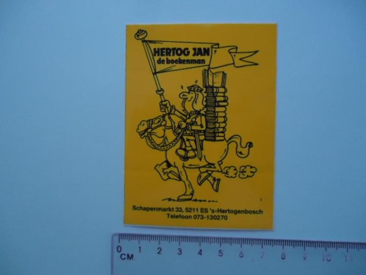 sticker oud Jan van Haasteren strip art hertogenbosch boek, Verzamelen, Stickers, Zo goed als nieuw, Bedrijf of Vereniging, Verzenden