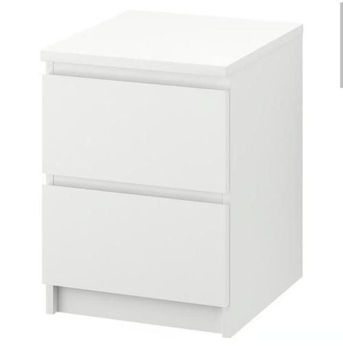 Malm ladekast, 2 lades: gratis afhalen, Huis en Inrichting, Kasten | Ladekasten, Gebruikt, Minder dan 100 cm, Minder dan 50 cm