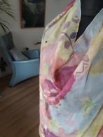 Prachtige aquareltinten voile crepe zuiver zijde, Ophalen of Verzenden, Zo goed als nieuw, Sjaal