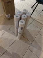 Vlies behang cotton wit, Ophalen, 25 tot 50 m², Wit, Warm