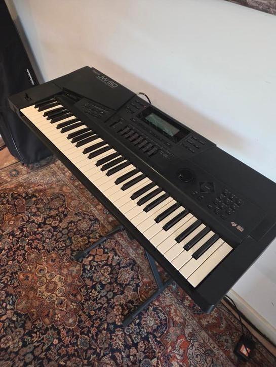 Roland JW50 Workstation Synthesizer, Muziek en Instrumenten, Synthesizers, Gebruikt, 61 toetsen, Roland, Met standaard, Ophalen