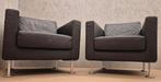 Vitra Park fauteuils – Jasper Morrison – set van 2, Huis en Inrichting, Fauteuils, Ophalen, Minder dan 75 cm, Leer, Zo goed als nieuw