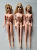 3 vintage Barbie poppen, jaren 70, Verzamelen, Poppen, Ophalen of Verzenden, Gebruikt, Fashion Doll