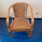 Rotan rieten stoel, Ophalen, Gebruikt, Bruin, Riet of Rotan