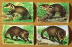 Liberia, WWF serie Liberiaanse mangoest, Verzenden, Postfris, Dier of Natuur