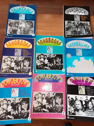 Ed & Steve songbook 1,2,3,4,5+grunge, rockballads, hardrock beschikbaar voor biedingen