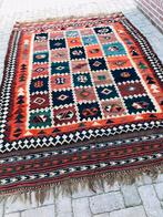Prachtige antieke Afghaanse kelim handgeknoopt, Zo goed als nieuw, Rechthoekig, 200 cm of meer