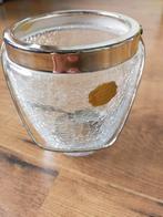 Kristal suikerpotje met zilver, Antiek en Kunst, Antiek | Glas en Kristal, Ophalen of Verzenden