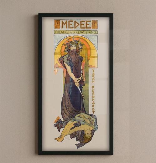 Alphonse Mucha Médée Art Nouveau Verticale Poster, Verzamelen, Posters, Nieuw, A1 t/m A3, Rechthoekig Staand, Verzenden