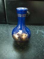 leuk decoratief vaasje, hoogte 10 cm, Blauw, Aardewerk of Porselein, Ophalen of Verzenden, Zo goed als nieuw