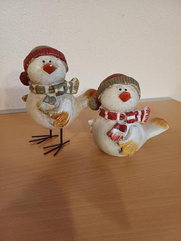 Kerstdecoratie 2 vogeltjes beschikbaar voor biedingen