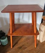 Retro Platenspeler/Lp -  Bijzettafel, Huis en Inrichting, Tafels | Bijzettafels, Zo goed als nieuw, 60 cm of meer, Hout, 55 tot 75 cm