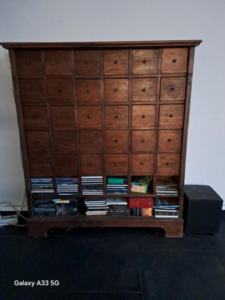 Antiek Ladenkastje - Charmant en Uniek!, Huis en Inrichting, Kasten | Boekenkasten, Gebruikt, 50 tot 100 cm, Minder dan 100 cm
