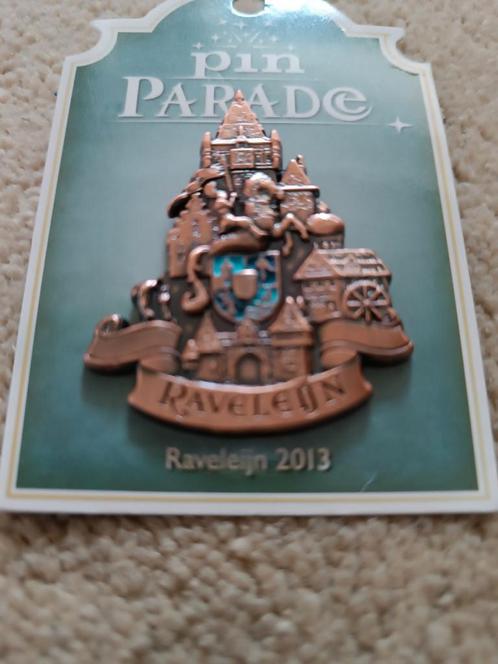 Efteling Pin Raveleijn Bronskleurig 2013 Ravelijn, Verzamelen, Efteling, Nieuw, Button of Speldje, Ophalen of Verzenden