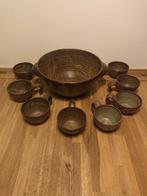 Punch / bowl set 9 delig, Huis en Inrichting, Keuken | Servies, Ophalen, Glas, Overige stijlen