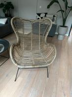 Rotan vlinderstoel, Huis en Inrichting, Stoelen, Ophalen, Zo goed als nieuw, Bruin, Eén