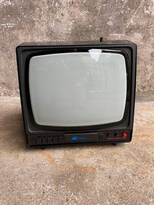 Vintage portable zwart wit tv, Audio, Tv en Foto, Vintage Televisies, Gebruikt, Minder dan 40 cm, Overige merken, Ophalen of Verzenden