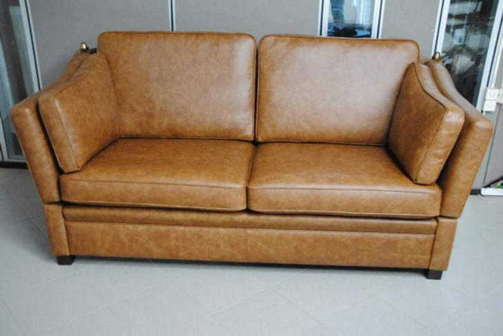 Kasteelbank, Huis en Inrichting, Banken | Sofa's en Chaises Longues, Nieuw, 150 tot 200 cm, 75 tot 100 cm, Leer, Ophalen