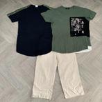 Stoere set maat M! Beige korte linnen broek met 2 Shirts!, Verzenden, Zo goed als nieuw, Maat 48/50 (M), Overige kleuren