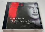 CD Rene Froger A Lifetime in Music Part 1, Ophalen of Verzenden, Zo goed als nieuw, Levenslied of Smartlap