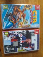 2 Nintendo Switch Spellen: Crash Team Racing & FIFA 21, Spelcomputers en Games, Games | Nintendo Switch, Gebruikt, Online, 1 speler