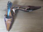 Mart visser leren pumps /open hak:mt 39.5(6.5), Kleding | Dames, Bruin, Mart Visser, Ophalen of Verzenden, Zo goed als nieuw