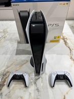 PS5 met 2 controllers, 1TB SSD + GTA5, Spelcomputers en Games, Spelcomputers | Sony PlayStation 5, Ophalen of Verzenden, Gebruikt