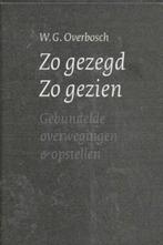 GW Overbosch zo gezegd zo gezien, Boeken, Ophalen of Verzenden, Zo goed als nieuw, Christendom | Katholiek