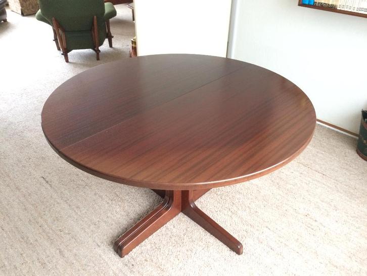 Thonet ronde/ovale uitschuifbare eettafel vintage, Huis en Inrichting, Tafels | Eettafels, Gebruikt, 100 tot 150 cm, 200 cm of meer