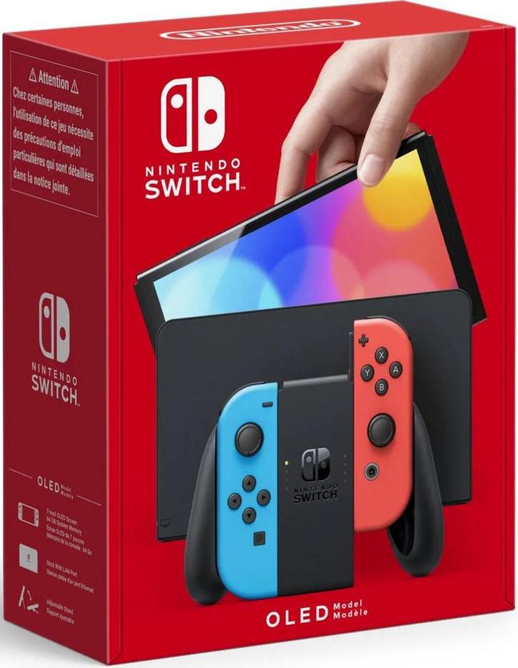 Nintendo Switch OLED + Accessoires, Spelcomputers en Games, Spelcomputers | Nintendo Switch, Gebruikt, Switch OLED, Met 3 controllers of meer