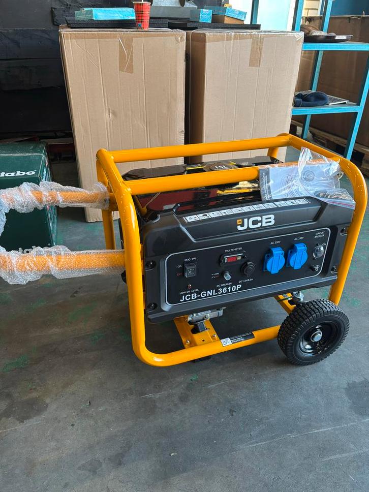 JCB Benzine Aggregaat - GNL3610P, Doe-het-zelf en Verbouw, Aggregaten, Nieuw, Benzine, Minder dan 5 kVA, Elektrisch startend, Ophalen
