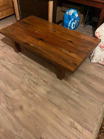 Antieke massief eikenhouten salontafel  – Topstaat beschikbaar voor biedingen