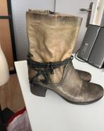 Mjus laarzen leer 38, Ophalen of Verzenden, Zo goed als nieuw, Zwart, Hoge laarzen