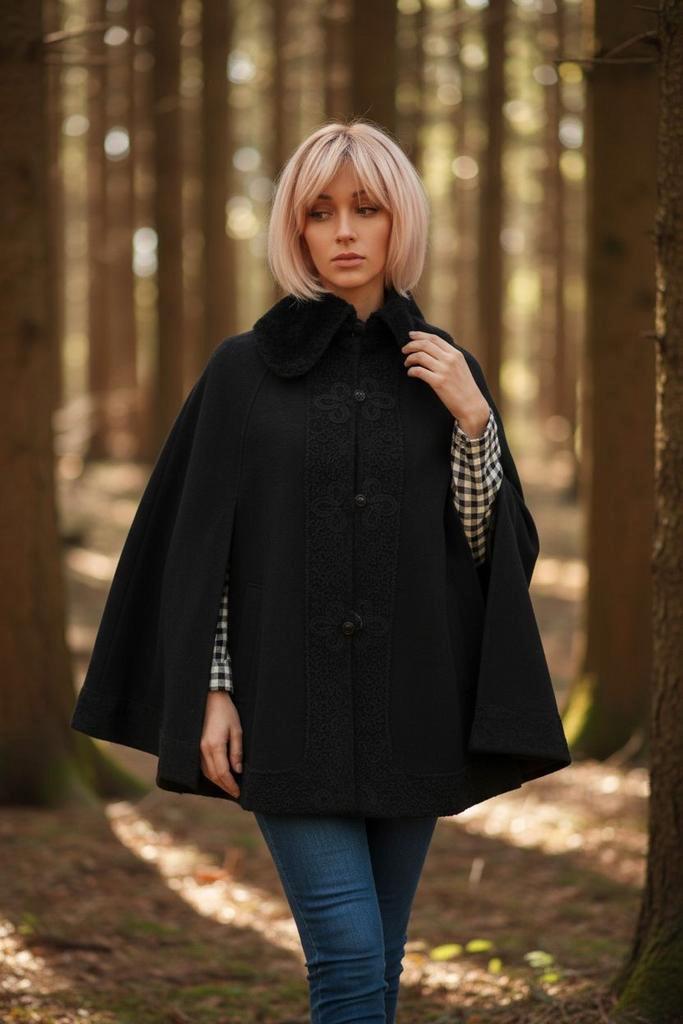 ✨️KORTING‼️MC COUTURE Light Mantel Maat 36 in Topstaat✨️✨️, Kleding | Dames, Jassen | Winter, Zo goed als nieuw, Maat 36 (S), Zwart
