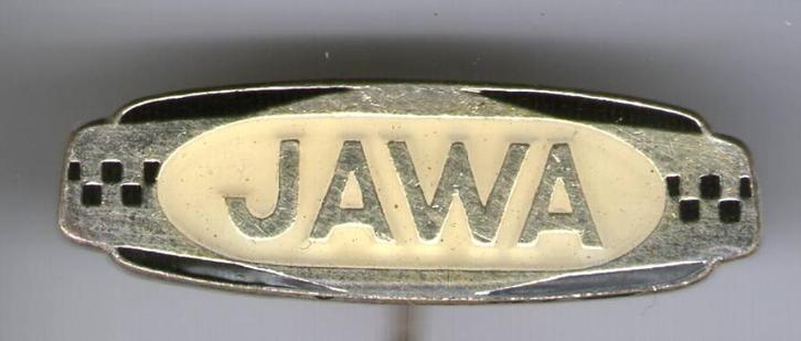 JAWA email op zilverkleurig motorfiets speldje ( G_056 ), Verzamelen, Speldjes, Pins en Buttons, Zo goed als nieuw, Speldje of Pin