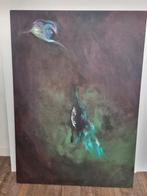 Schilderij op hardboard - 65,5 x 92 cm, Antiek en Kunst, Ophalen of Verzenden