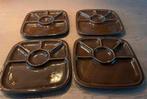 Vintage Fondue/Gourmet Borden, Ophalen of Verzenden, Zo goed als nieuw, Overige stijlen, Bord(en)