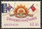 269 Australië 2025 Postcards from the Front 18t, Verzenden, Gestempeld