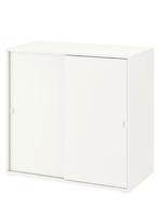 Kast met schuifdeuren ikea vihals, Huis en Inrichting, Kasten | Kledingkasten, Met plank(en), Kunststof, Gebruikt, 100 tot 150 cm