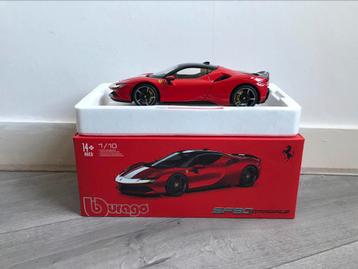 BBURAGO FERRARI SF90 STRADALE ASSETTO FIORANO 1/18 DIECAST beschikbaar voor biedingen