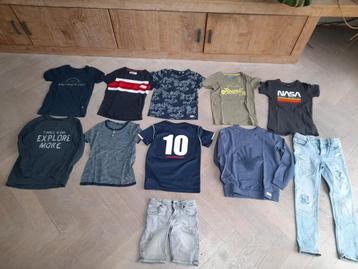 Jongens kleding pakket 11 stuks maat 122/128 beschikbaar voor biedingen