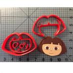 nieuw 3d uitsteker dora 5 cm, Ophalen of Verzenden, Nieuw, Taarten of Cupcakes, Versiering