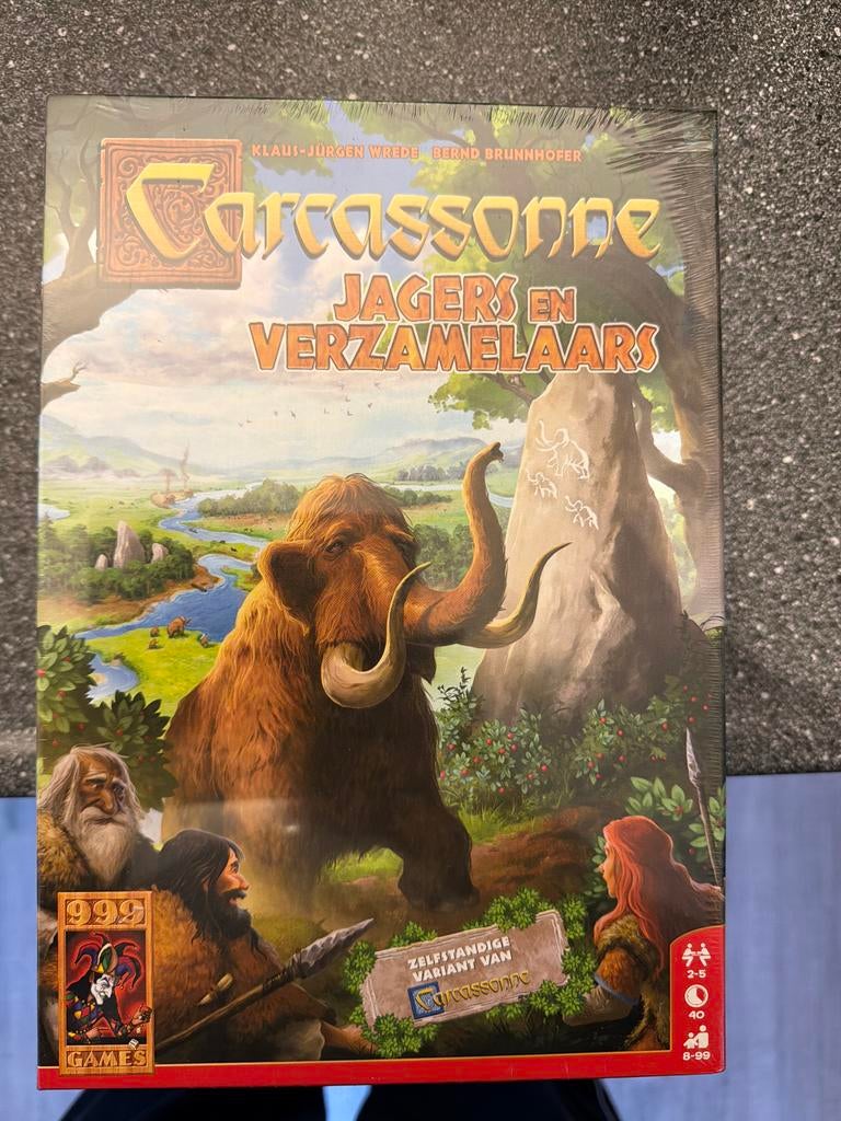 Spel: Carcassonne, jagers en verzamelaars, Hobby en Vrije tijd, Gezelschapsspellen | Bordspellen, Ophalen of Verzenden, Nieuw