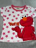 Super leuk shirtje met Elmo van Sesamstraat, maatje 68, Sesamstraat, Meisje, Ophalen of Verzenden, Zo goed als nieuw