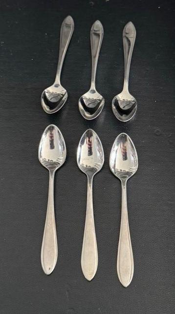Set van 6 Mini theelepeltjes gero zilmeta metaallegering beschikbaar voor biedingen