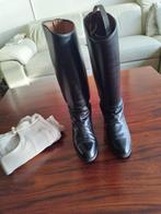 Zwarte leren Spaanse dames rijlaarzen, Dieren en Toebehoren, Paardrijkleding, Ophalen of Verzenden, Gebruikt, Dames, Schoeisel
