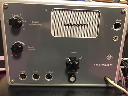 Telefunken mikroport t201 Receiver 1960 telefunken TUBES, Muziek en Instrumenten, Microfoons, Gebruikt, Ophalen of Verzenden