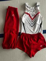 Jongens Turnset 9.9 - Maat 164 - Zo goed als nieuw!, Sport en Fitness, Ophalen of Verzenden, Zo goed als nieuw, Turnpak(je), Rood
